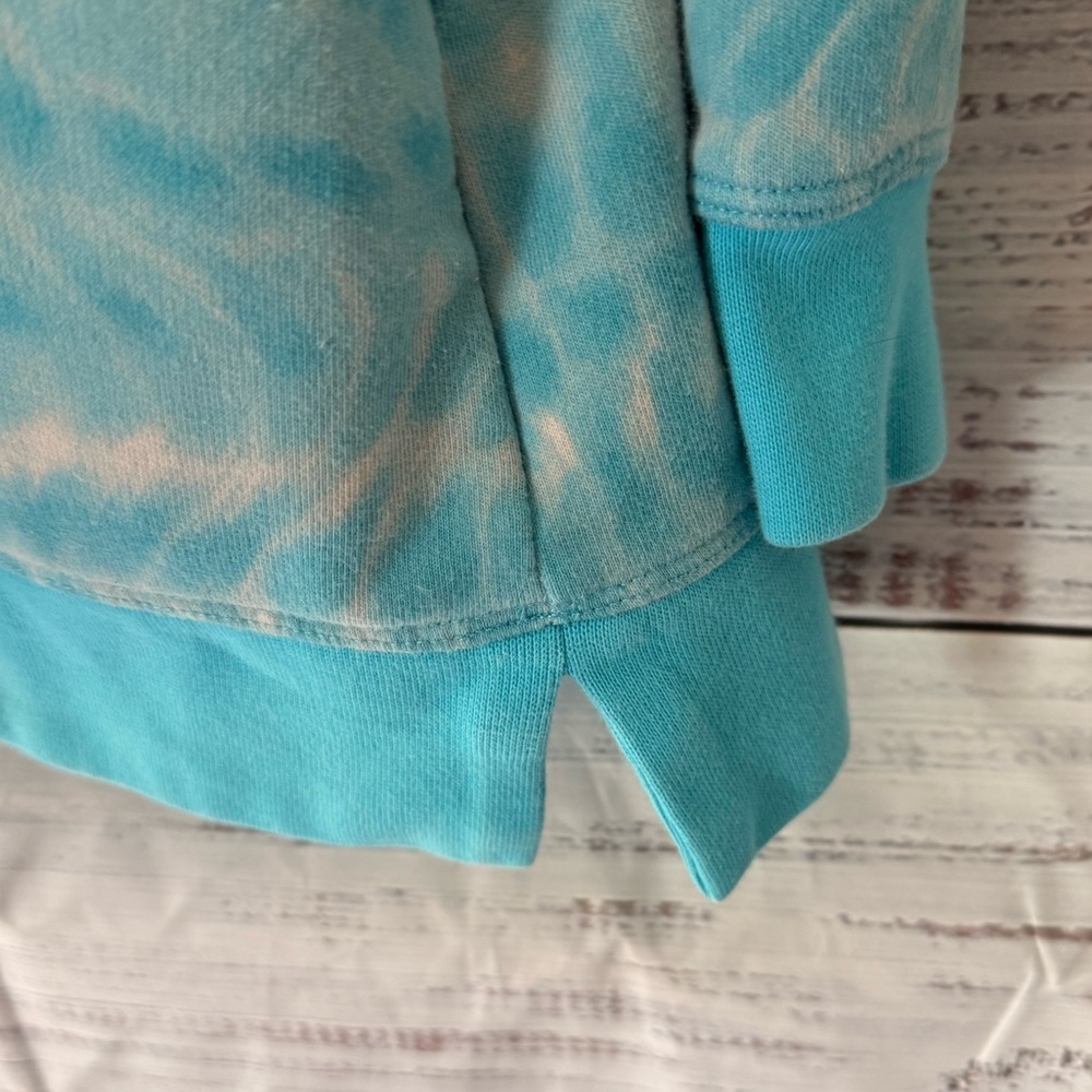 Lands' End Blue Serious Sweats Sweatshirt Women’s Medium Tall MT 72% Cotton - Picture 3 of 7